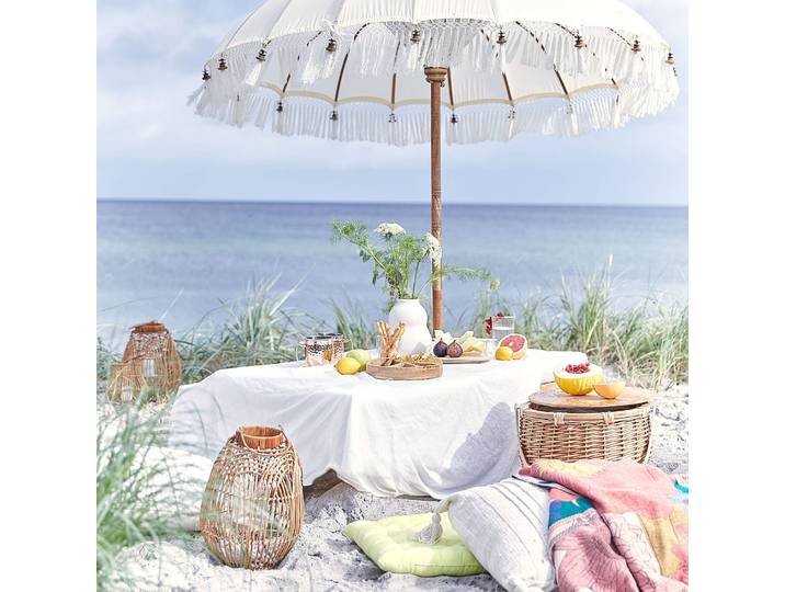 Picknickkorb Ø 38cm Braun/Braun
