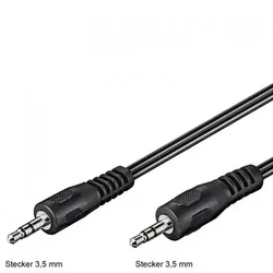 AccuCell Audio-Video-Kabel 3 Meter mit Klinkenstecker 3,5mm