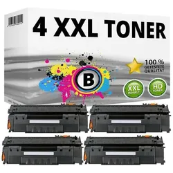 Druckfuxx, Toner, 4x XXL Toner für Canon 708H LBP-3300 LBP-3360 KARTUSCHE PATRONE BLACK SET