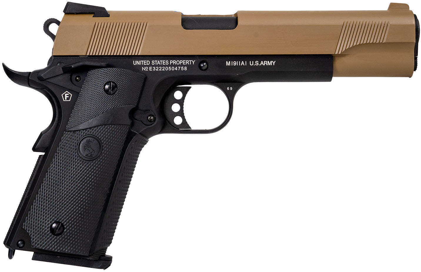 Cybergun Colt 1911 Combat - Tan/Black Gas 6mm