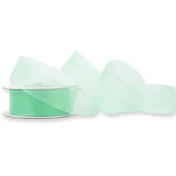 Creativery 25mm Organzaband 25m Chiffonband Schleifenband Geschenkband Deko Stoffband Mint