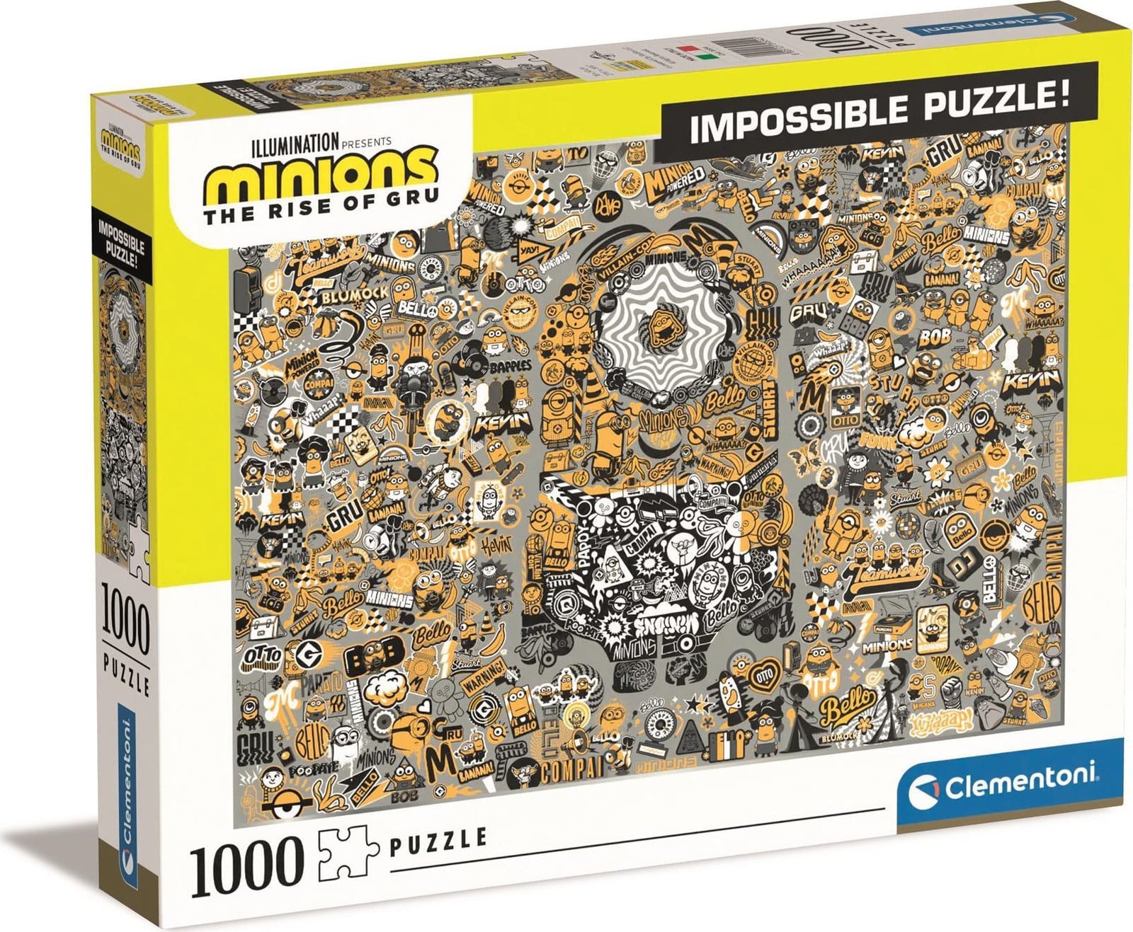 Clementoni CLE Puzzel 1000 Stukjes Impossible Minions