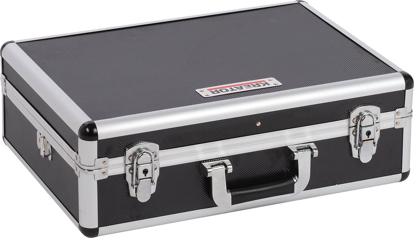 Kreator Krt640102b Aluminium Gereedschapskoffer, Zilverkleurig, B: 46 cm, D: 15,5 cm, H: 33 cm