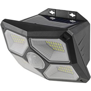ChiliTec LED-Außenstrahler SWL 722, IP65 wasserdicht, 4 Watt / 300 Lumen, tageslichtweiß, Solar, mit Bewegungsmelder