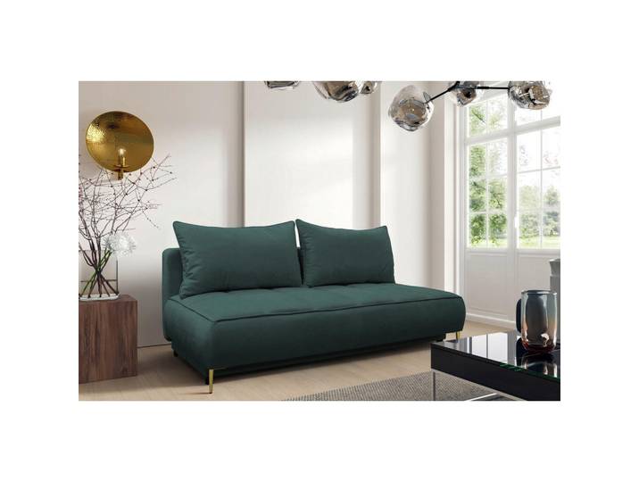 Mid.you Schlafsofa, Blau, Metall, 2-Sitzer, 200x90x97 cm, Liegefunktion, Wohnzimmer, Sofas & Couches, Schlafsofas, Schlafsofas mit Bettkasten