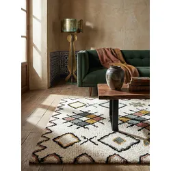 Wollteppich Rauten Bunt 160 x 230 cm - BRUE   Kadima Design