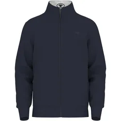Tom Tailor Herren Sweatjacke PRINTED STAND-UP - Regular Fit - Grey Mint 27475 - XL