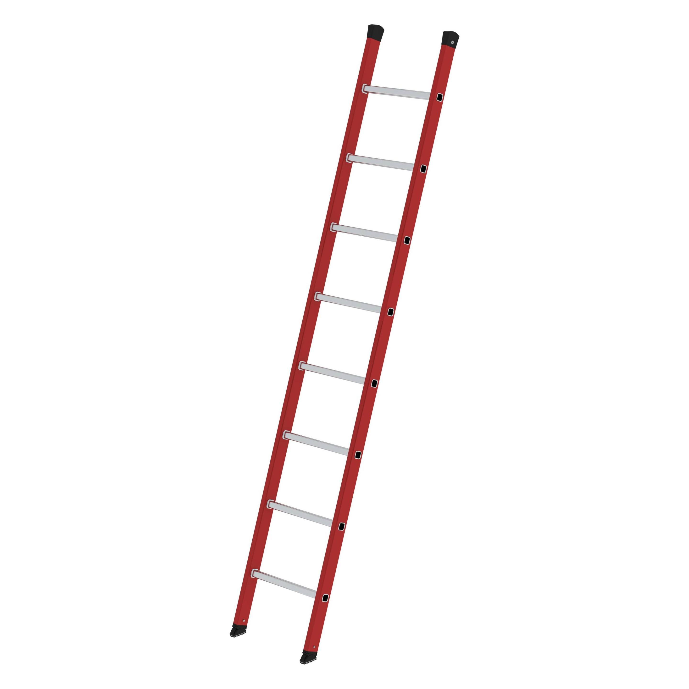 Munk Sprossen-Anlegeleiter GFK/Alu ohne Traverse 8 Sprossen (Anlegeleiter, 245 cm) (035008)