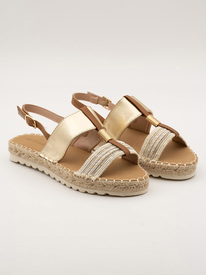 Bellucci Espadrilles in Beige/ Gold - 37