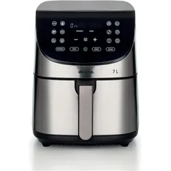 Ariete Airy Fryer Metall, Fritteuse, Grau, Schwarz