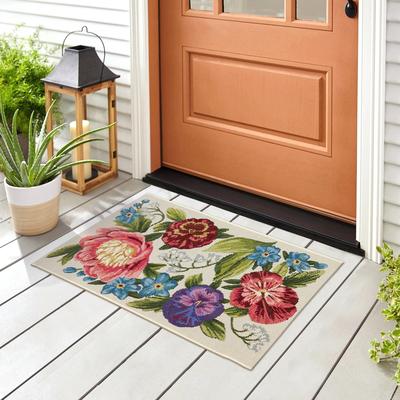 Liora Manne Lush Decor Esencia Secret Garden Indoor/Outdoor Mat