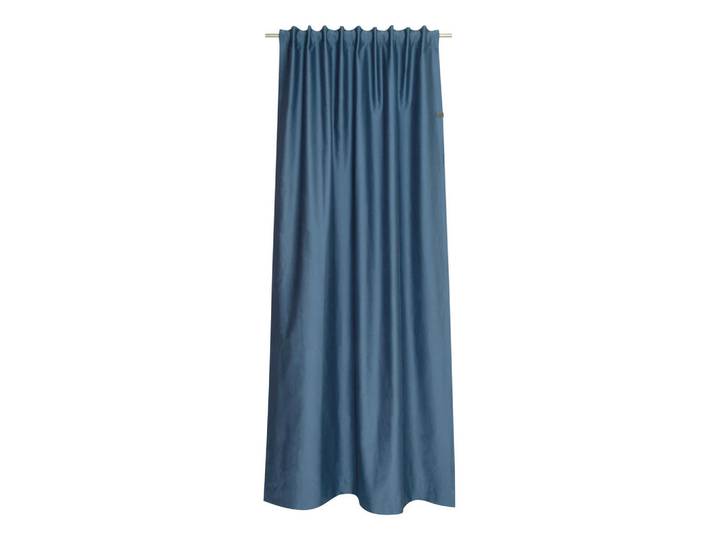 Schöner Wohnen Fertigvorhang SW-Soft, Blau, Uni, 130x250 cm, für Stange und Schiene geeignet, Heimtextilien, Vorhänge, Fertigvorhänge
