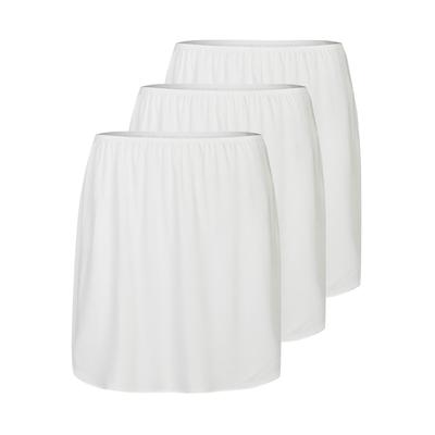 Unterrock NINA VON C. "3er Pack Halbrock Länge Elegance", Damen, Gr. 36, weiß, Obermaterial: 81% Viskose CV. 19% Polyester PES., Röcke Unterrock