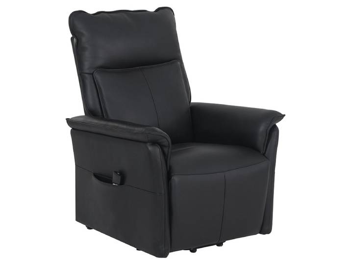 Relaxsessel VIDELE Echtleder schwarz