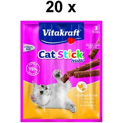 Vitakraft Katzensnack Cat-Stick mini Geflügel & Leber - 60 x 6g