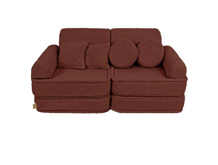 Canapé modulable enfant en peluche 10 pcs