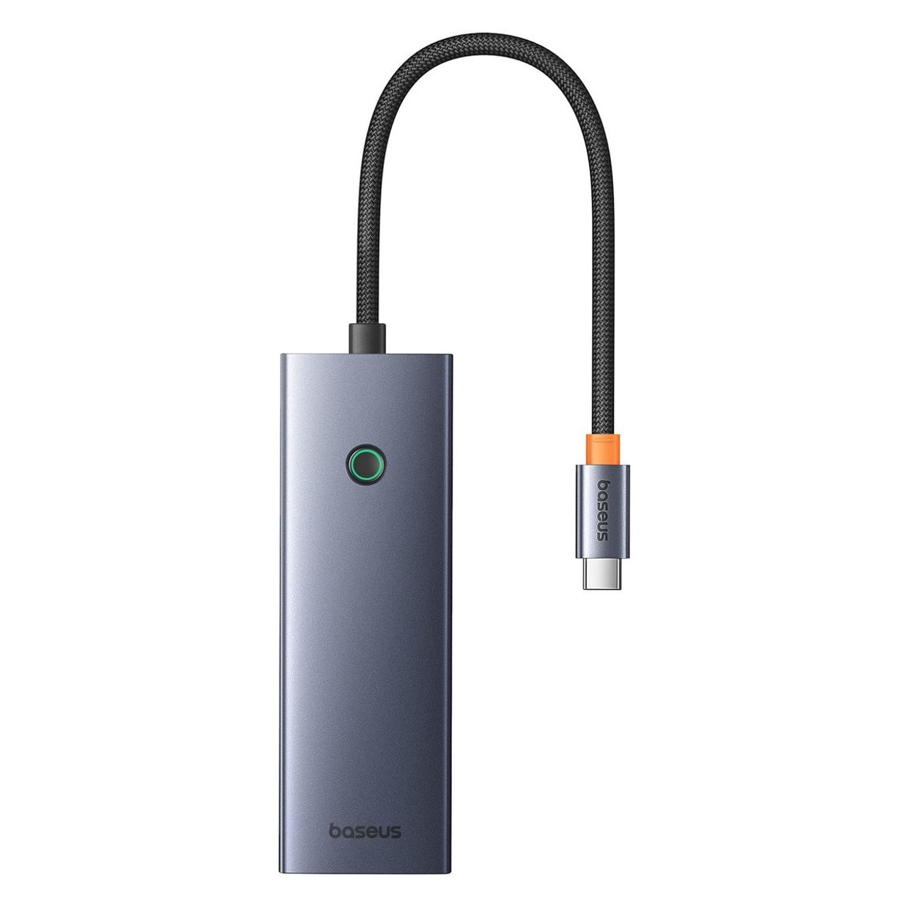 Baseus Hub 7in1 UltraJoy, USB-C - HDMI, VGA, 4xUSB 3.0, PD (grey) (USB-C, 7 Ports) (B00052803811-01)