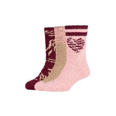 Socken CAMANO, Damen, Gr. 35-38, rosa (blush rosé), Obermaterial: 98% Polyester, 2% Elasthan, Socken Socken, mit gemustertem Design, angenehm wärmende, kuschelige Qualität