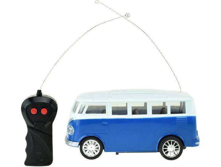Toi-Toys Volkswagen - RC Bestuurbare Auto - Licht - Blauw wit