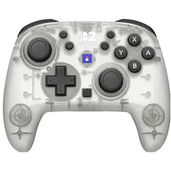 HORI Horipad Turbo (Switch, Switch 2, Switch Lite), Gaming Controller, Weiss, Grau