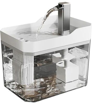 Uplifted Finds Pure View Clear Flow Fountain white Usb