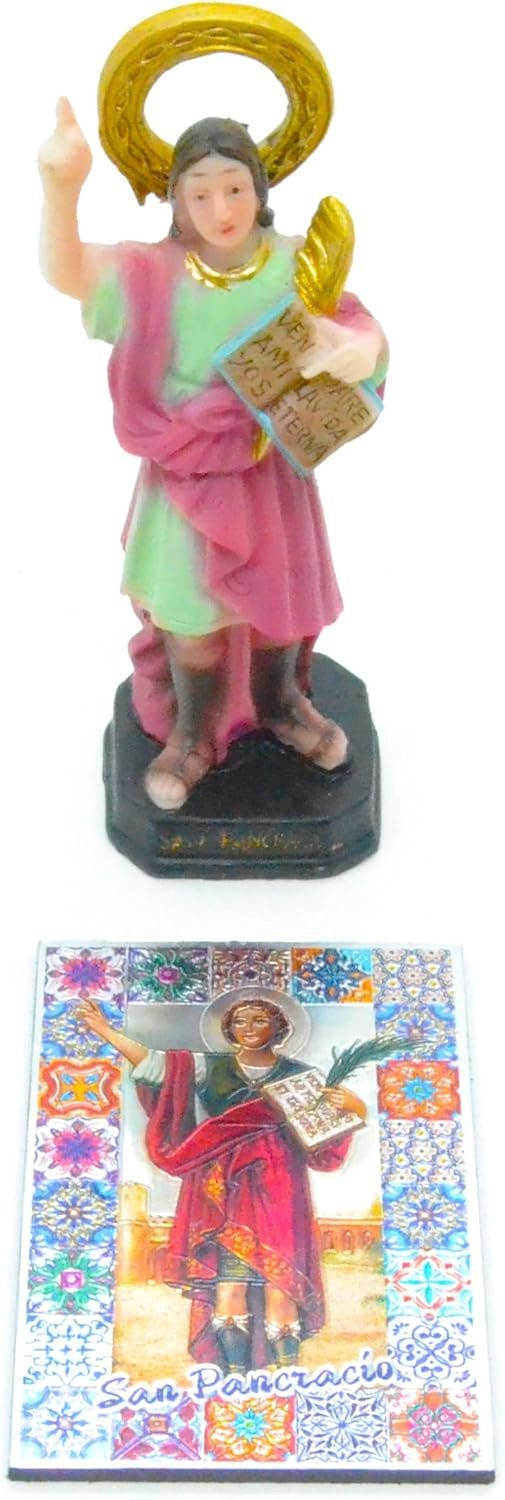 Religieus beeldje Heilige Pankratius, Hoogte: 12 cm, Hars, Merkloos