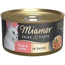 Miamor Feine Filets Thunfisch & Lachs in Sauce 24x85 g