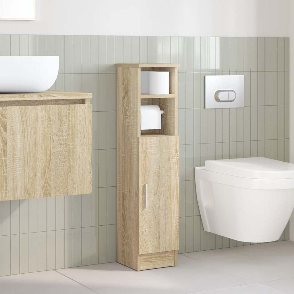 vidaXL Bathroom Furniture Suite Sonoma Oak