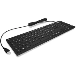 KeySonic KSK-8030IN (DE, Kabelgebunden), Tastatur, Schwarz