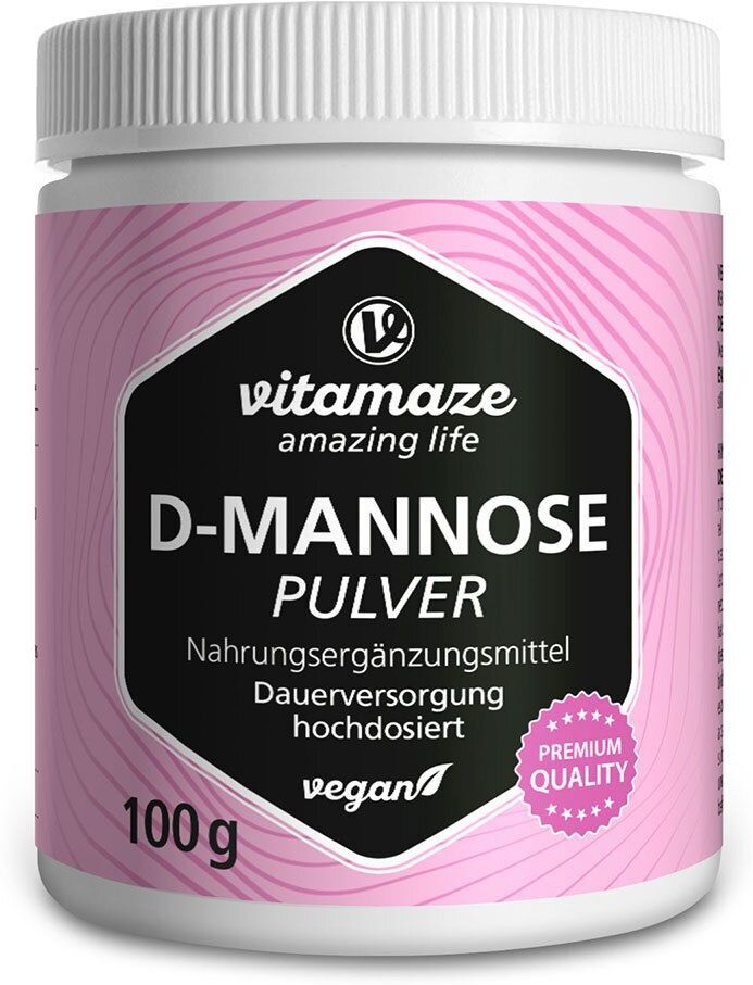 vitamaze D-Mannose Pulver hochdosiert vegan 100 g