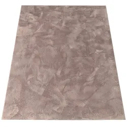 KADIMA DESIGN Teppich Kurzflor waschbar Einfarbig Wohnzimmer schmutzabweisend Taupe  200x280 | 100% Polyester | Florhöhe: 10 mm | Maschinenwäsche, pflegeleicht