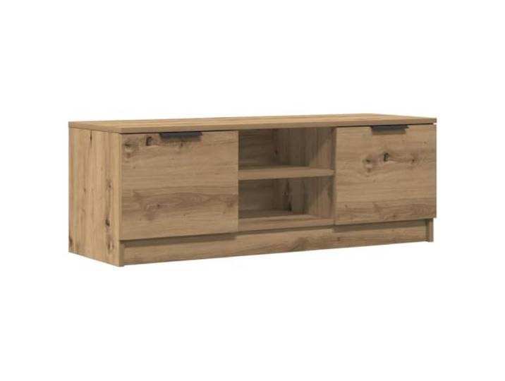 GHVBNMF TV-Schrank Artisan-Eiche 102x35x36,5 cm Holzwerkstoff Kompaktes TV-Board aus Holzwerkstoff in Artisan-Eiche für Wohnzimmer und Schlafzimmer mit viel Stauraum.