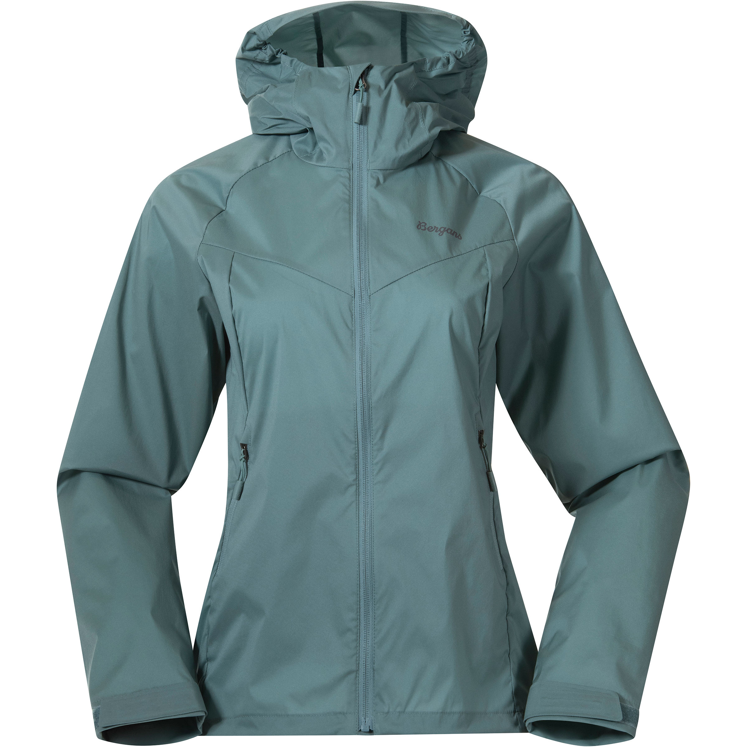 Bergans Microlight Damen Windbreaker grau Größe M Trekking Wasserabweisend Wasserabweisend
