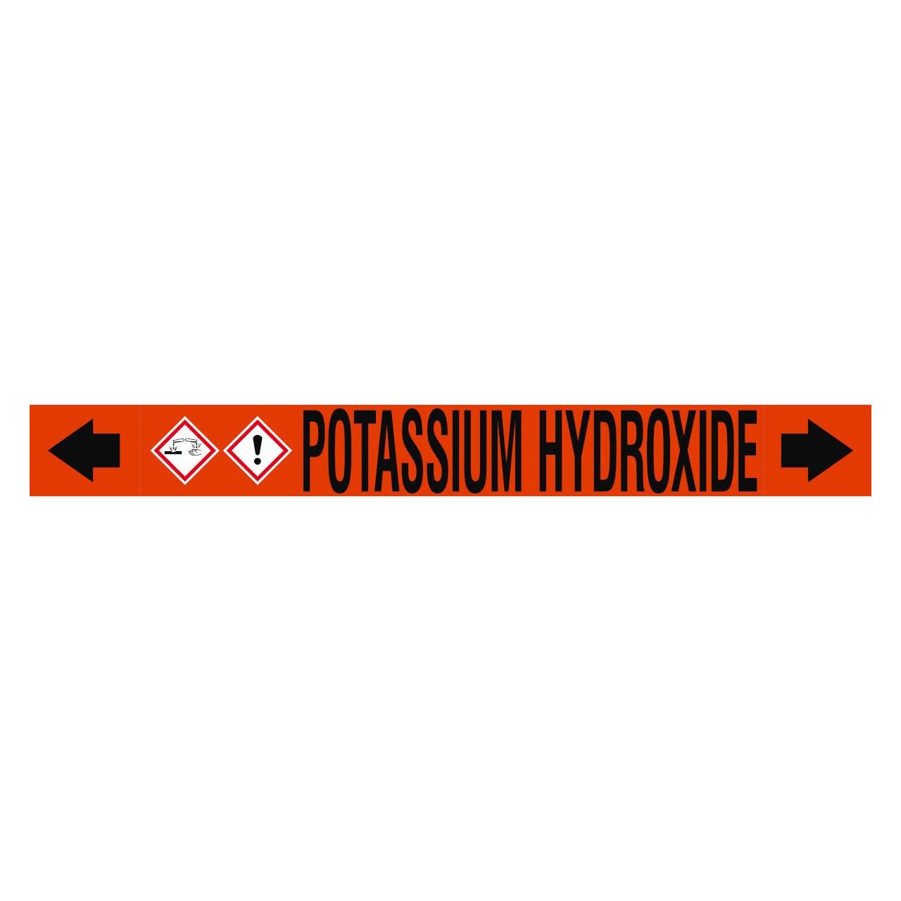 Brady ASME - Rohrmarkierer - Potassium Hydroxide (313418)