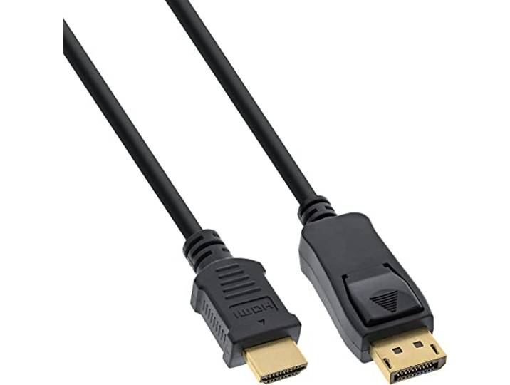 InLine DisplayPort zu HDMI Konverter Kabel, schwarz, 1m