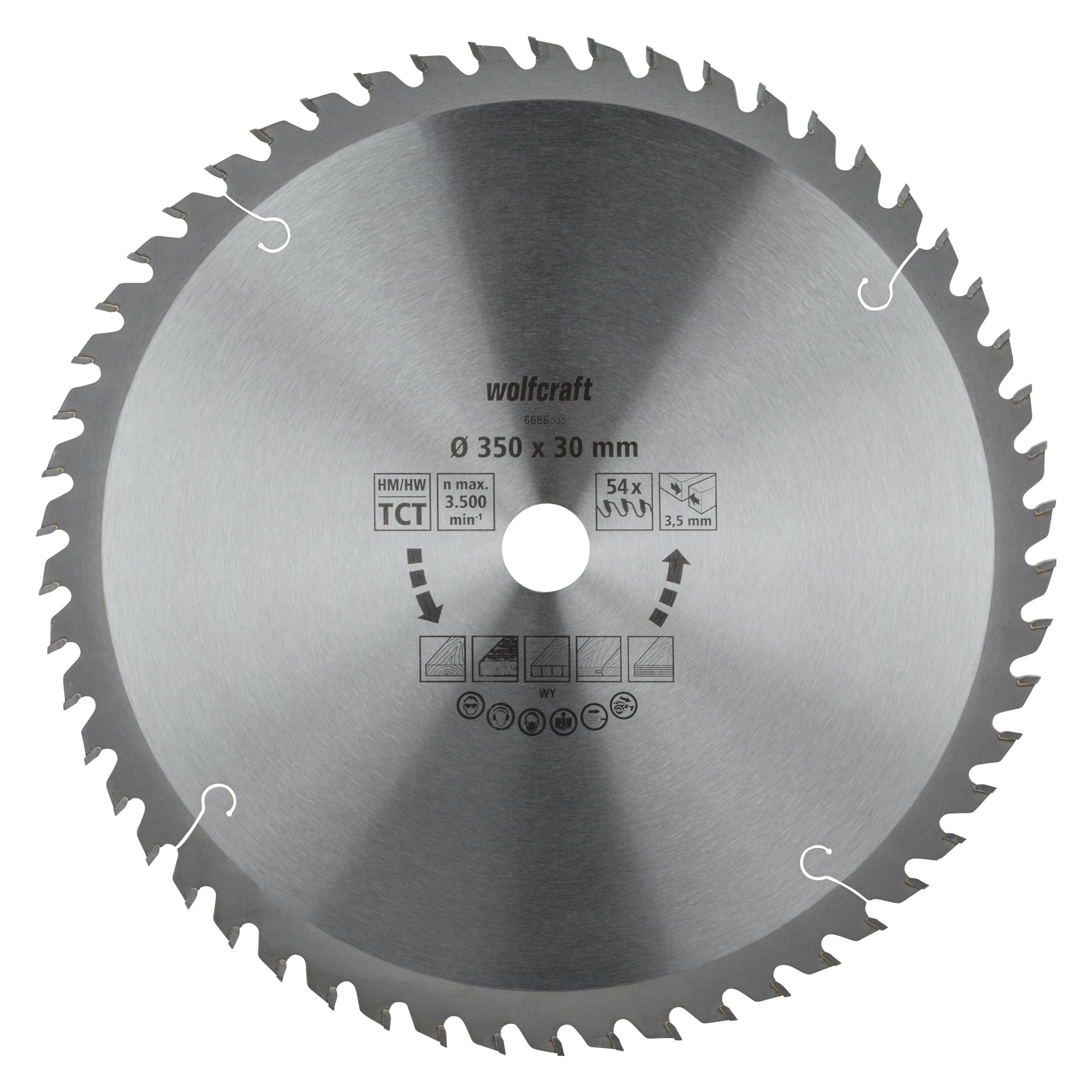 wolfcraft 1 Tisch-Kreissägebl. HM, 54 Zähne ø350mm (6686000)
