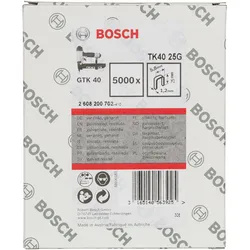 Bosch Schmalrückenklammer, 5,8 mm, 1,2 mm, verzinkt, 5000er-Pack - 2608200702