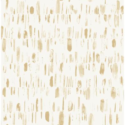 A-Street Prints Dwell Gold Brushstrokes Wallpaper