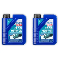 2x Motoröl LIQUI MOLY 25088 Marine 2T DFI Motor Oil Boot Schiff 1 Liter