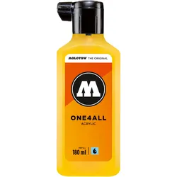 Molotow, Ersatzpatronen + Tintenfass, Refill ONE4ALL (Gelb, 180 ml)