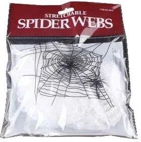 Uplift Essentials Stretchy Artificial Halloween Spider Web white 0.22 Lb (100 G)