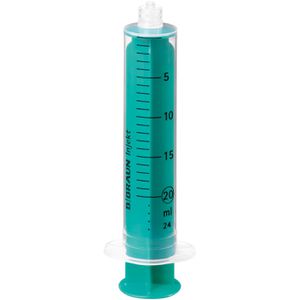 B.Braun Spritzen Injekt Solo LL steril, 20ml, 2-teilig, Lock-Luer-Ansatz, Einweg, 100 Stück