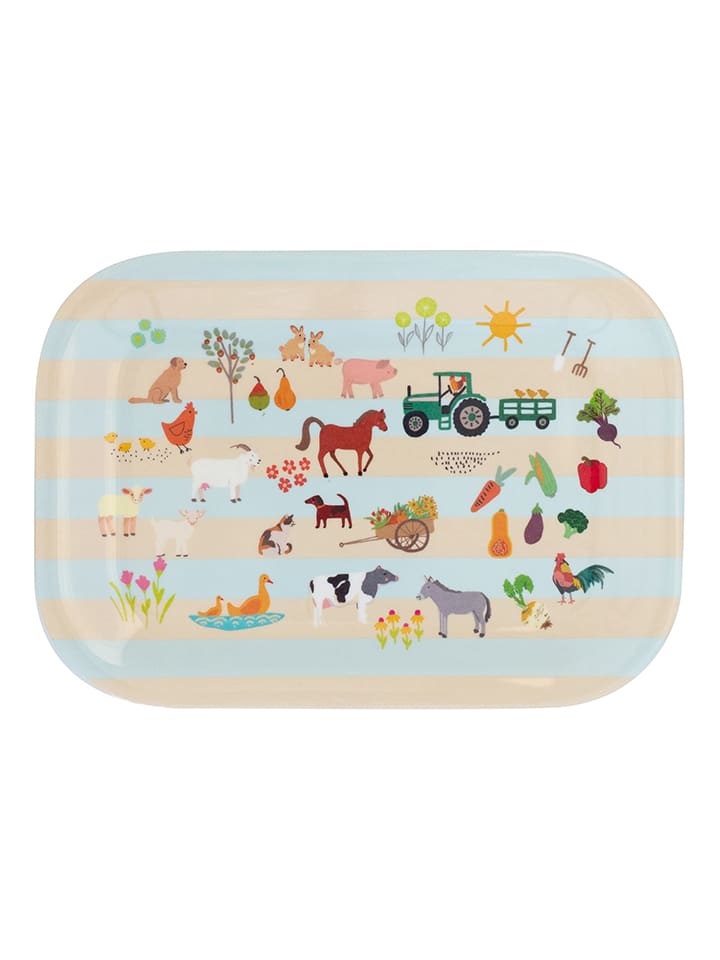 Overbeck and Friends Servierteller "My Little Farm" in Bunt - (B)20,5 x (H)14,5 cm - onesize
