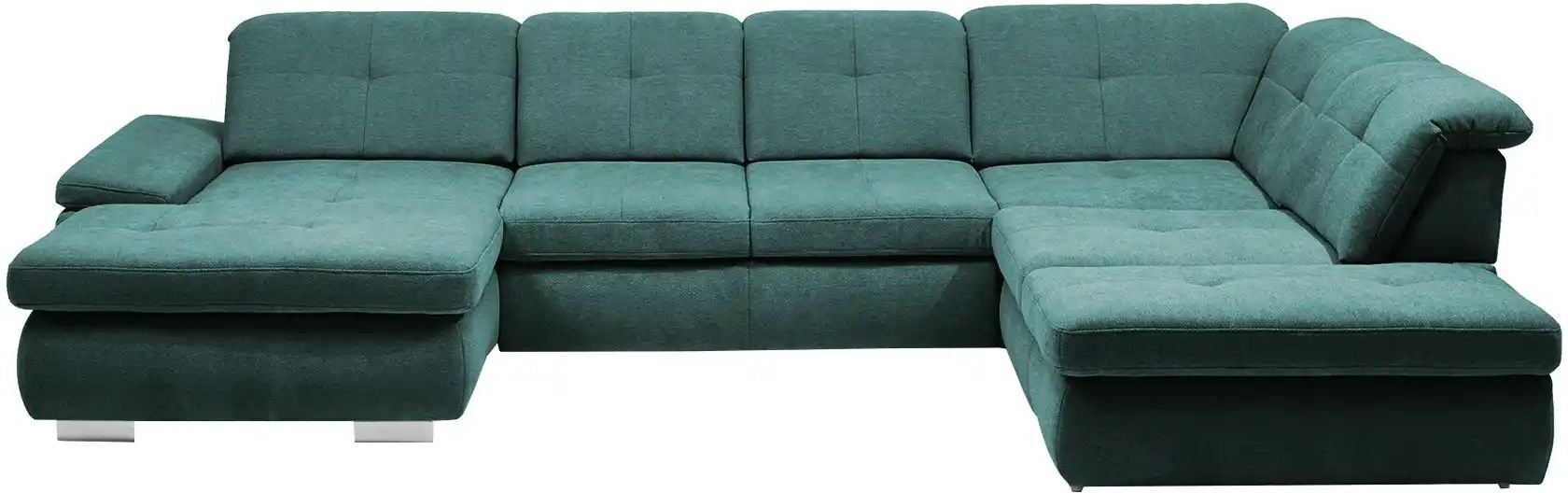 Lounge Collection Wohnlandschaft Flachgewebe  Affair ¦ türkis/petrol ¦ Maße