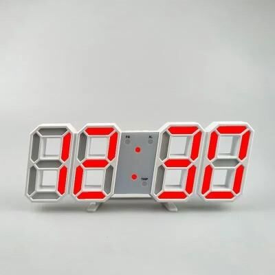 Inspire Essentials 3D LED Digital Wall Clock With Temperature Date And Alarm Display 8