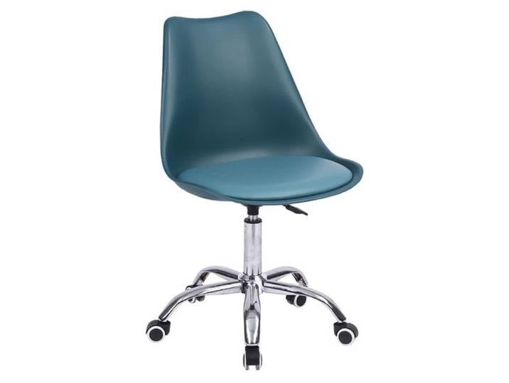 Chaise de bureau réglable en hauteur bleue ANNE