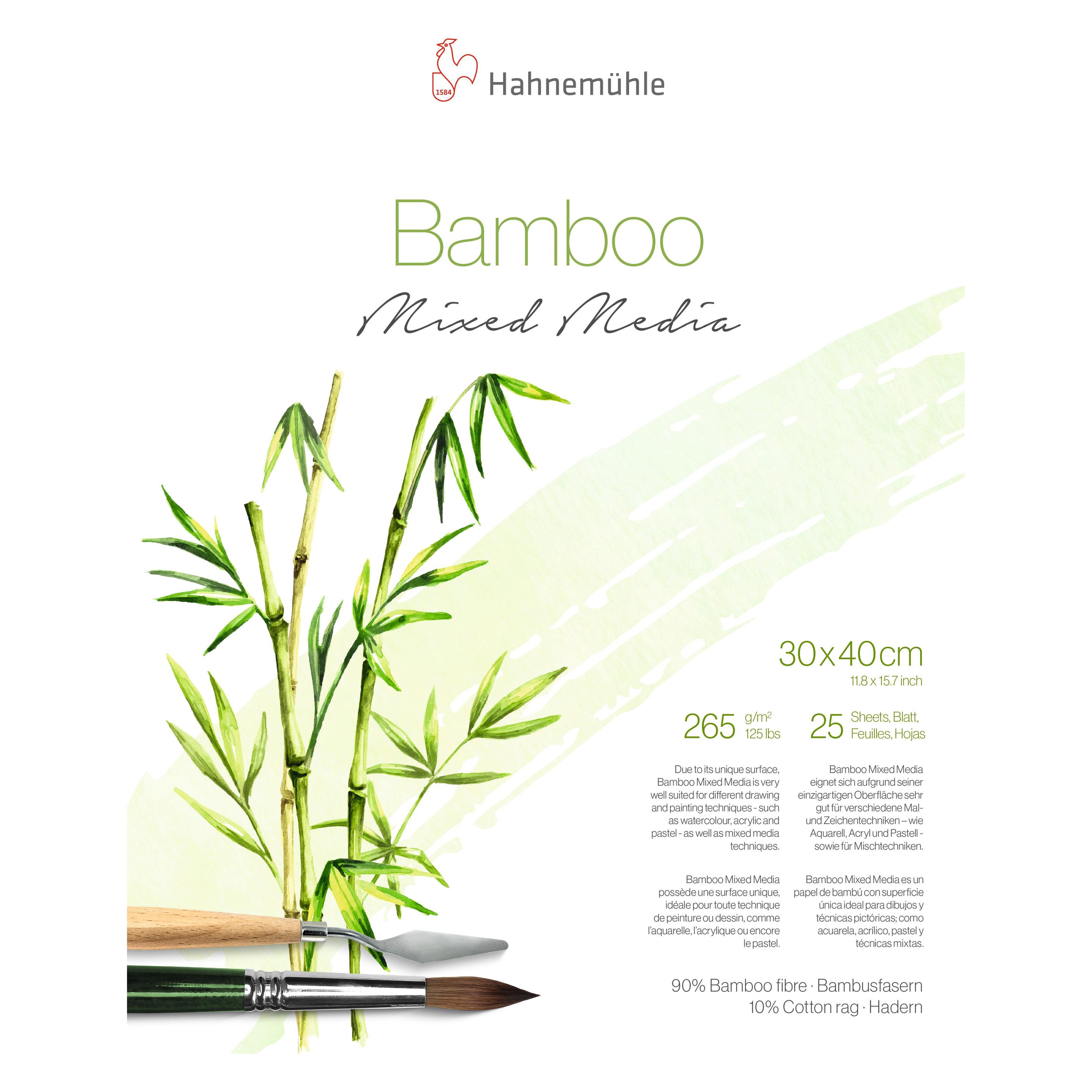 Hahnemühle Aquarellblock Bamboo (30 x 40 cm, Blanko) (10628541)