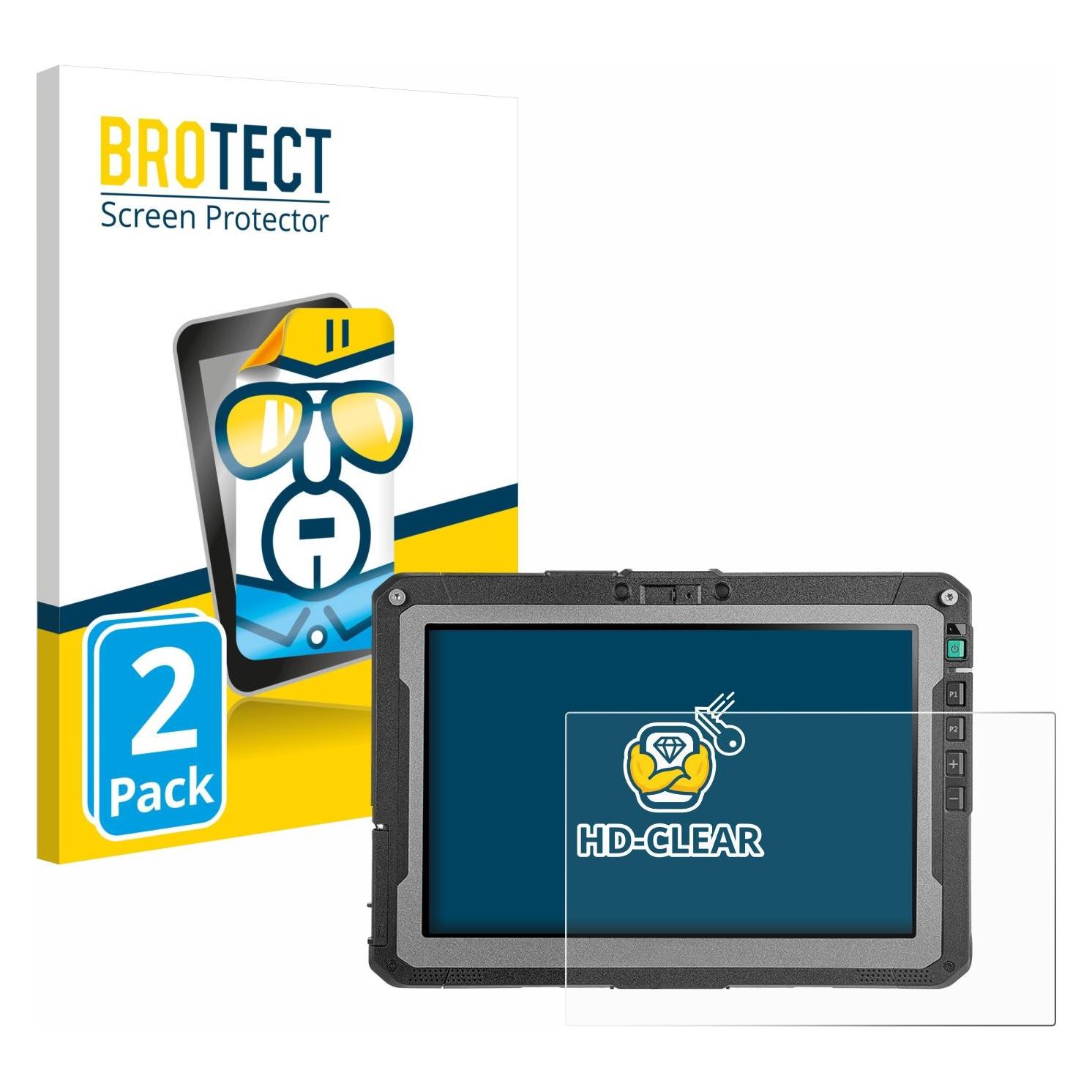 Brotect Schutzfolie für Getac ZX10 G2 Displayschutz Displayschutzfolie Folie Klar Transparent (2 Stk., Getac ZX10) (1860329)