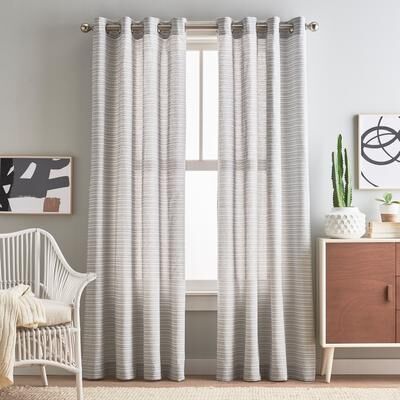 Peri Home Cargo Stripe Grommet Curtain Panel Pair