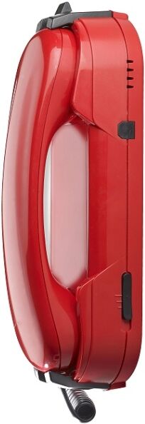 Depaepe HD2000 IP sans clavier Téléphone d'urgence à protocole SIP sans clavier, 1 numéro d'urgence, couleur rouge.